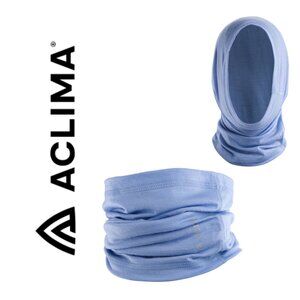 Aclima LightWool 140 Headover - Purple Impression Neck Gaiter - Svalbard Norway